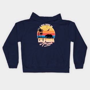 Was born in California March Kids Hoodie